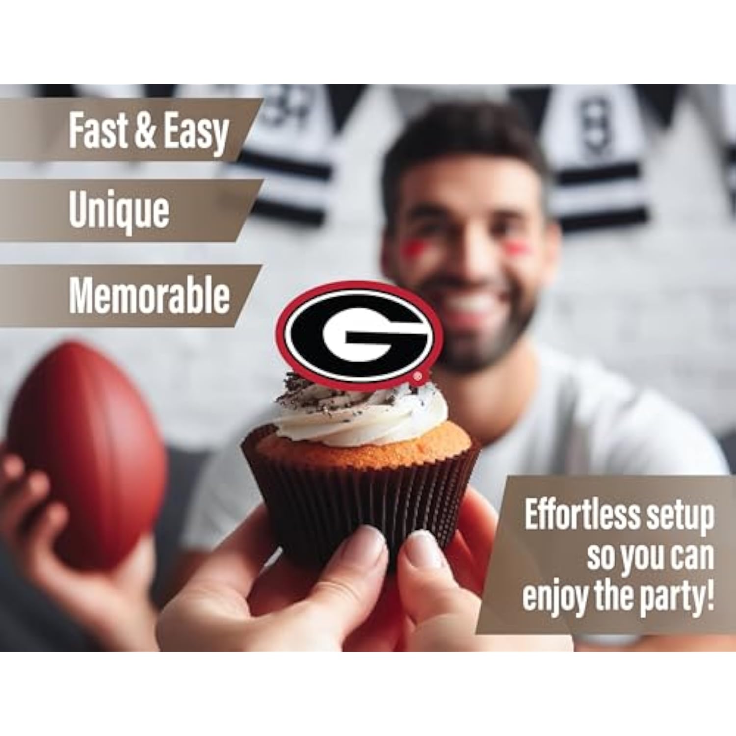 Party Supplies For Football, Birthday, Graduation Party Decorations (Georgia Bulldogs)