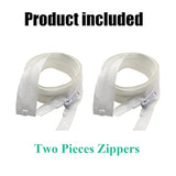 2Pcs 25 Inch #5 Separating Jacket Zippers For Sewing Coats Jacket Zipp