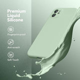 Magnetic For Iphone 11 Phone Case Silicone, Compatible With Magsafe, [Full Camera Protection][Screen Protector] Slim Shockproof Protective Case For Iphone 11 6.1", Light Cyan