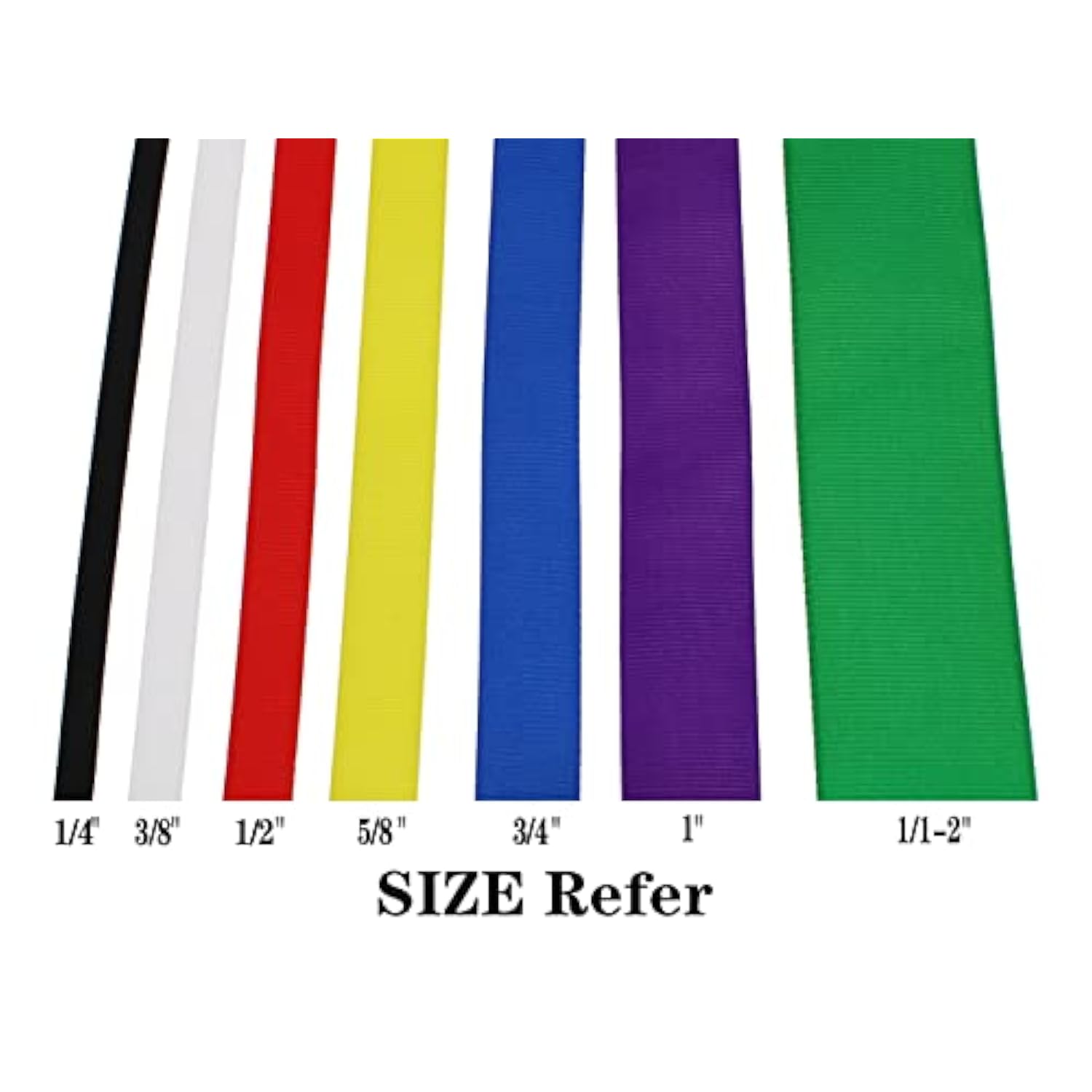 Solid Grosgrain Ribbon 25 Yard Each Roll 100% Polyester Woven Edge (3/