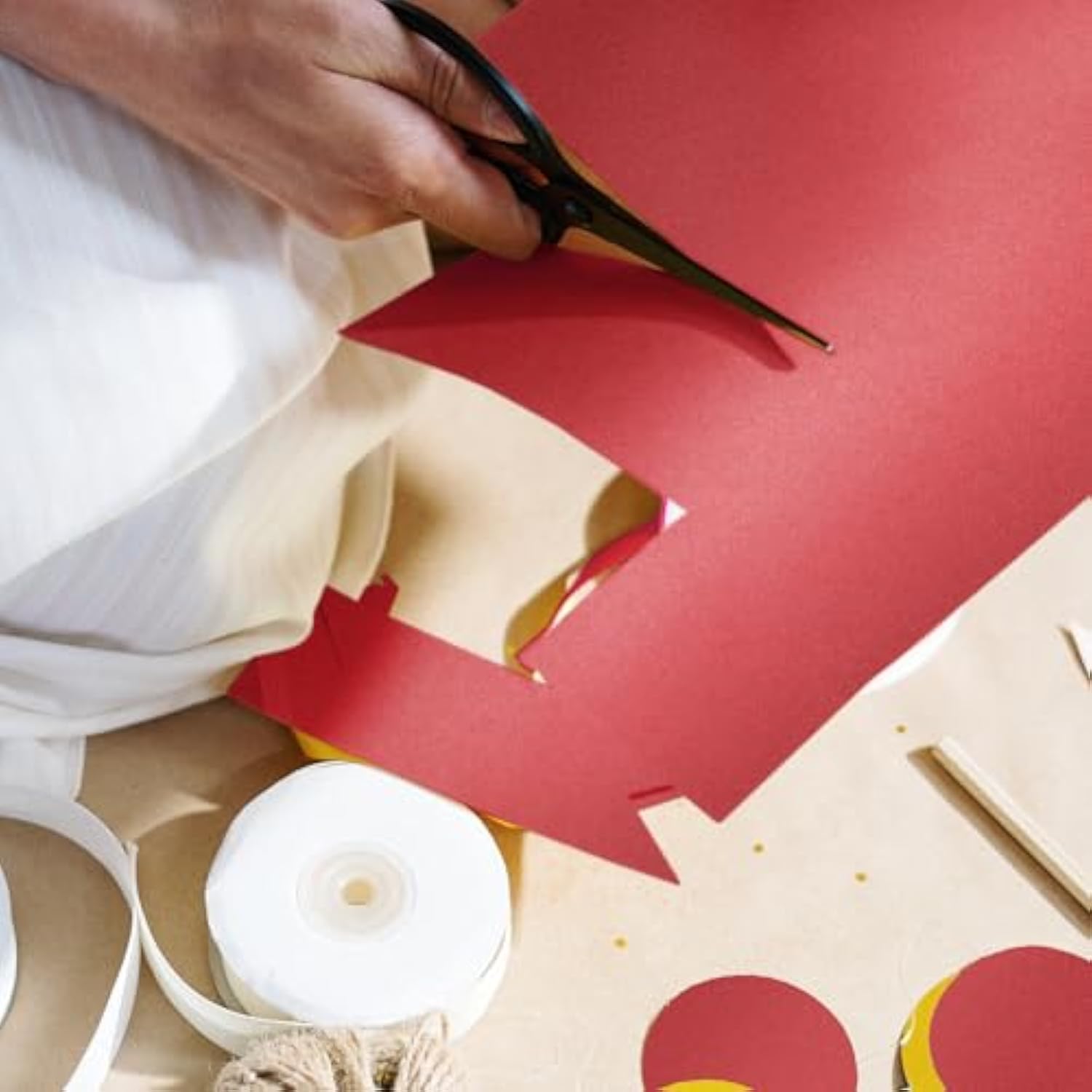 Red Shimmer Cardstock 8.5 X 11 Paper, 24 Sheets 80Lb Red Card Stock Printer Paper For Christmas, Invitations, Certificates, Valentines Day, Card Making