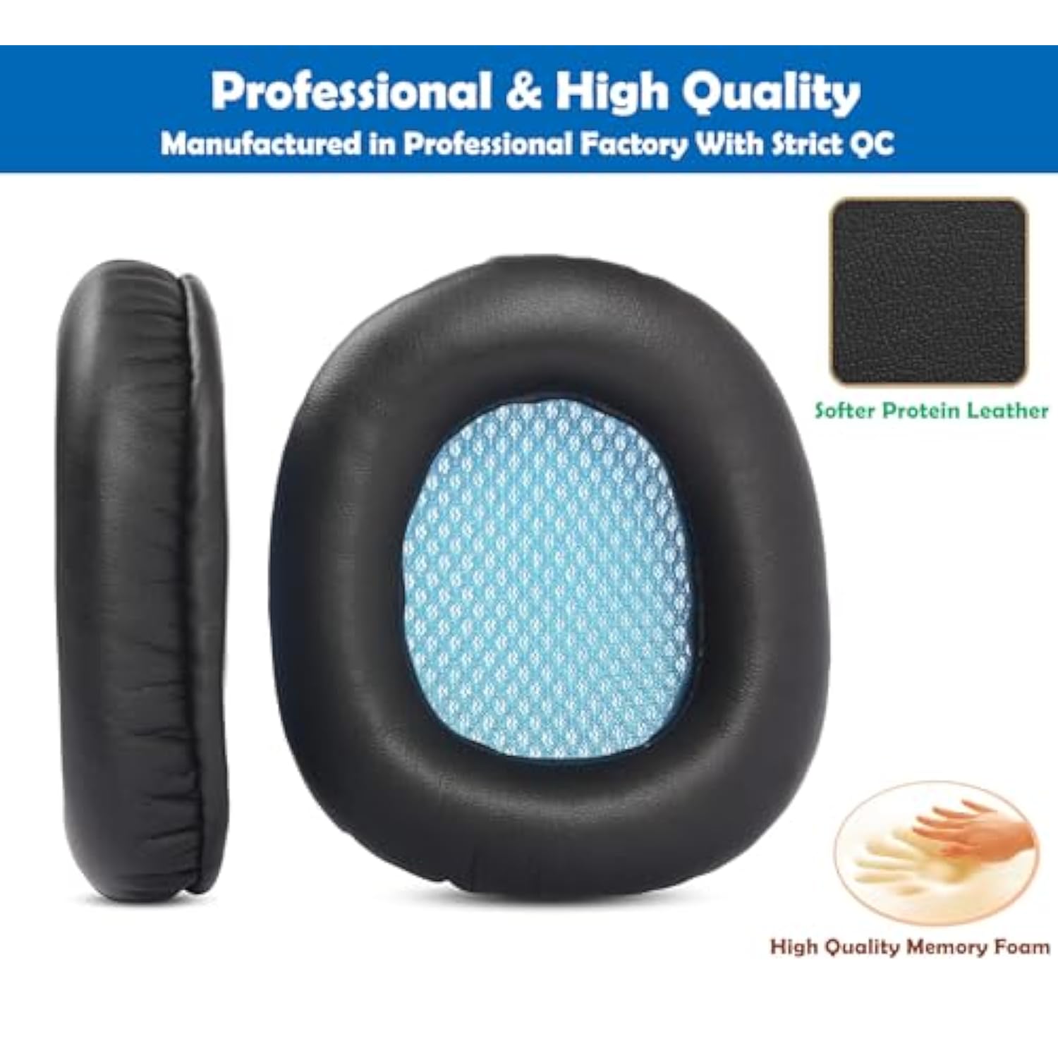 Professional Replacement Earpads Cushion Compatible With Sades Sa810 Sa-810 Sa810 Gaming Headset Ear Pads With Skin-Friendly Leather And Memory Foam