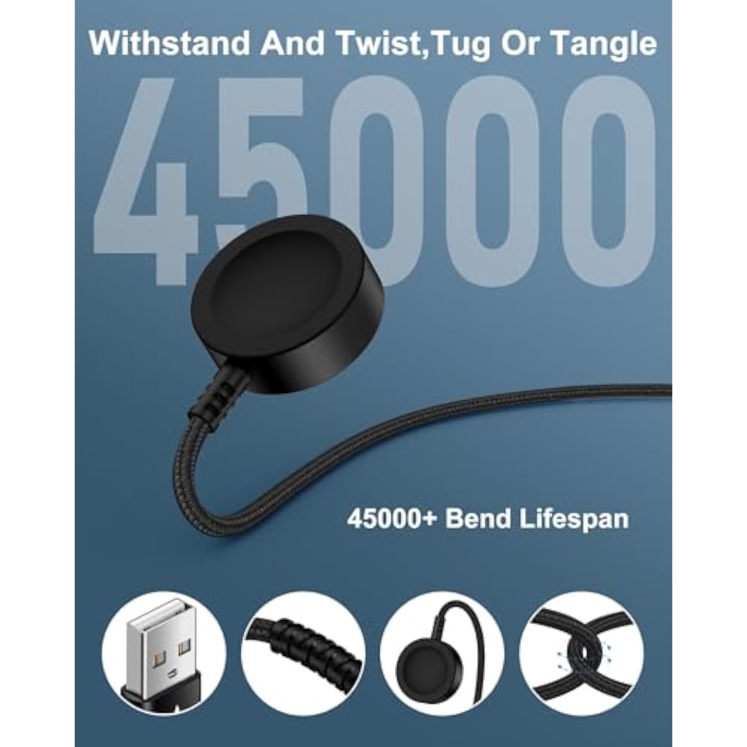 Samsung Galaxy Watch 8 Charger Cord 3.3Ft, Charging Adapter Compatible With Galaxy Watch Ultra/7/6/5 Pro/5/4/3, Portable Magnetic Charger Dock For Samsung Smart Accessories