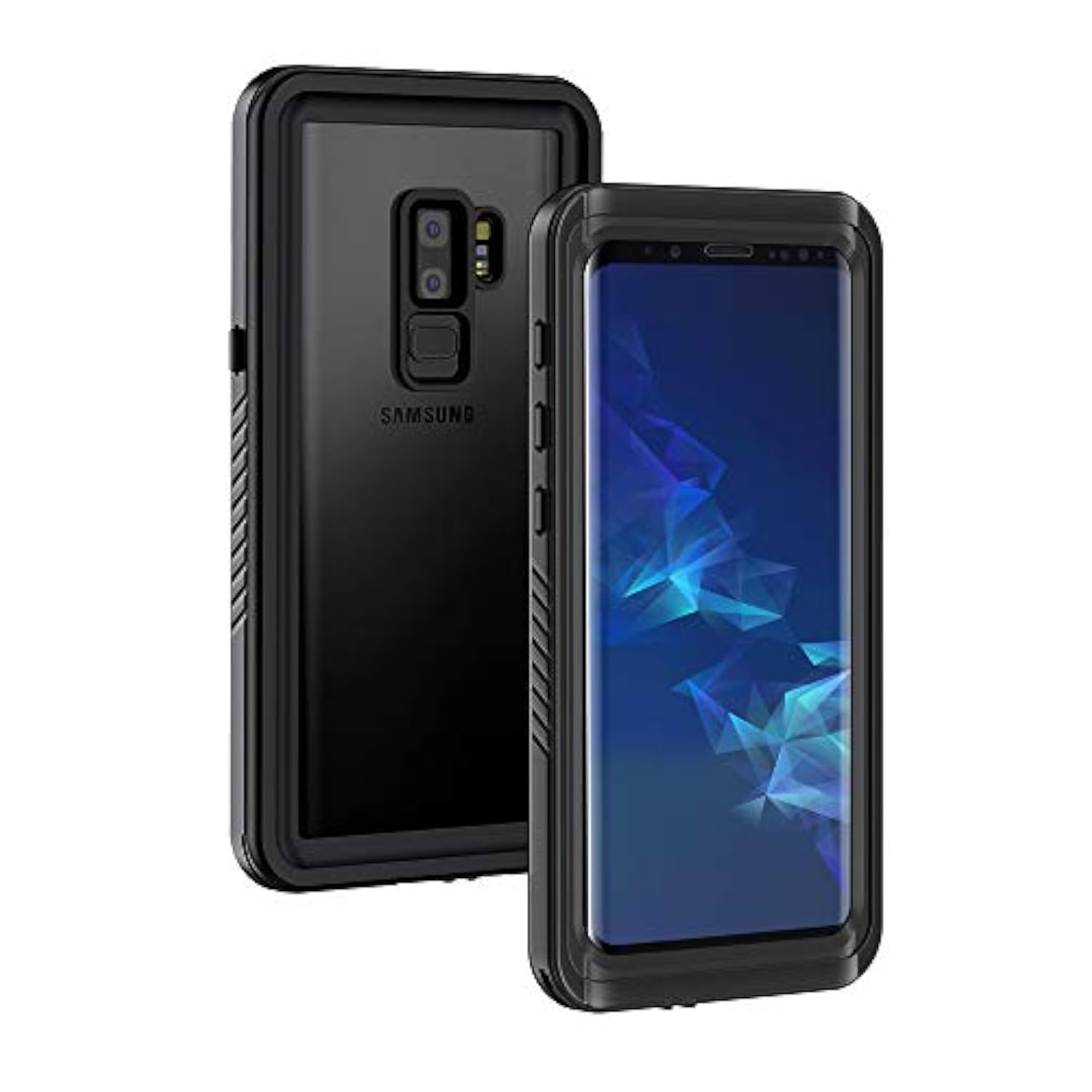 For Samsung Galaxy S9+ Plus Case, Ip68 Waterproof Dustproof Case With Built-In Screen Protector, Rugged Full Body Shockproof Protective Phone Cover For Samsung S9 Plus (Black)