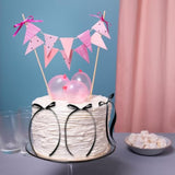 11Pc Black Bow Cake Toppers: Coquette Ribbon Bowknot & Happy Birthday Sign Decor