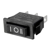 Ac 250V/15A 125V/20A 3P On/Off/On 3 Position Snap-In Boat Rocker Switch Black