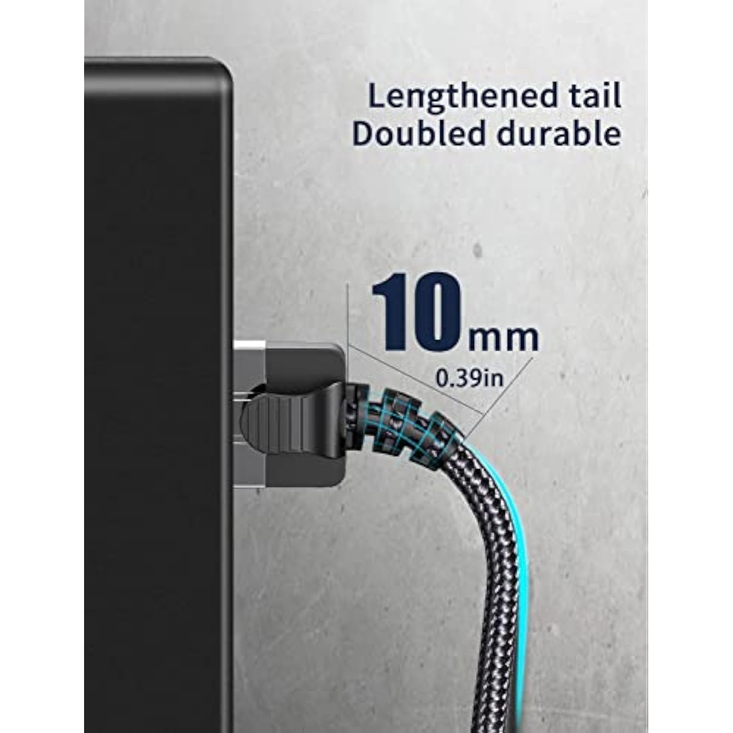 Ultra-Slim Cat6A Cable 6Ft Super Flexible, Thin Cat 6 Ethernet Patch Cable 90