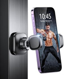 Magnetic Phone Holder For Gym, 360° Rotatable Gym Phone Holder Workout Record, Or Any Metal Surface, Gym Magnet Phone Mount Cradles Compatible With All Smartphones 4.7-7", Thick Cases Friendly