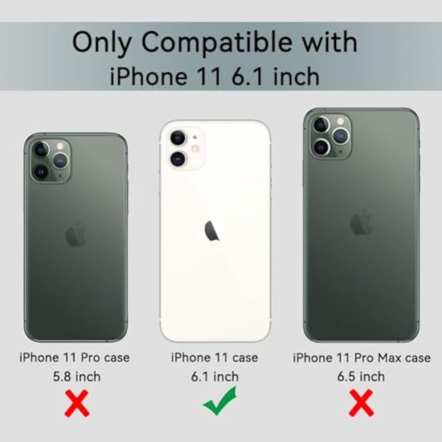 Magnetic For Iphone 11 Phone Case With Screen Protectors, Compatible With Magsafe, Military Grade Drop Protection, Dual Layer Heavy Duty Protective Shockproof Phone Case 6.1 Inch, Clear