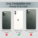 Magnetic For Iphone 11 Phone Case With Screen Protectors, Compatible With Magsafe, Military Grade Drop Protection, Dual Layer Heavy Duty Protective Shockproof Phone Case 6.1 Inch, Clear