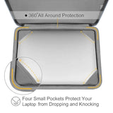 MOSISO Compatible with MacBook Air 13 inch Case 2025 2024 2023 2022 M4 A3240 M3 A3113 M2 A2681, Hard Case&Puffy Bag&Keyboard Cover&Webcam Cover&Screen Film for MacBook Air 13.6 inch Case, Baby Blue