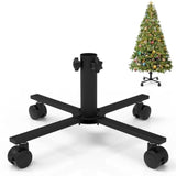 Christmas Tree Stand For Artificial Tree, Replacement Xmas Tree Stand Base With Universal Wheel For 3 Ft To 6Ft Artificial Trees, Black