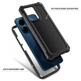 For Cricket Magic 2 5G Case (2024), At&T Propel 2 5G With [Built-In Screen Protector], [9Ft Military Grade Drop Tested] Full-Body Protective Shockproof Bumper Case (Black)