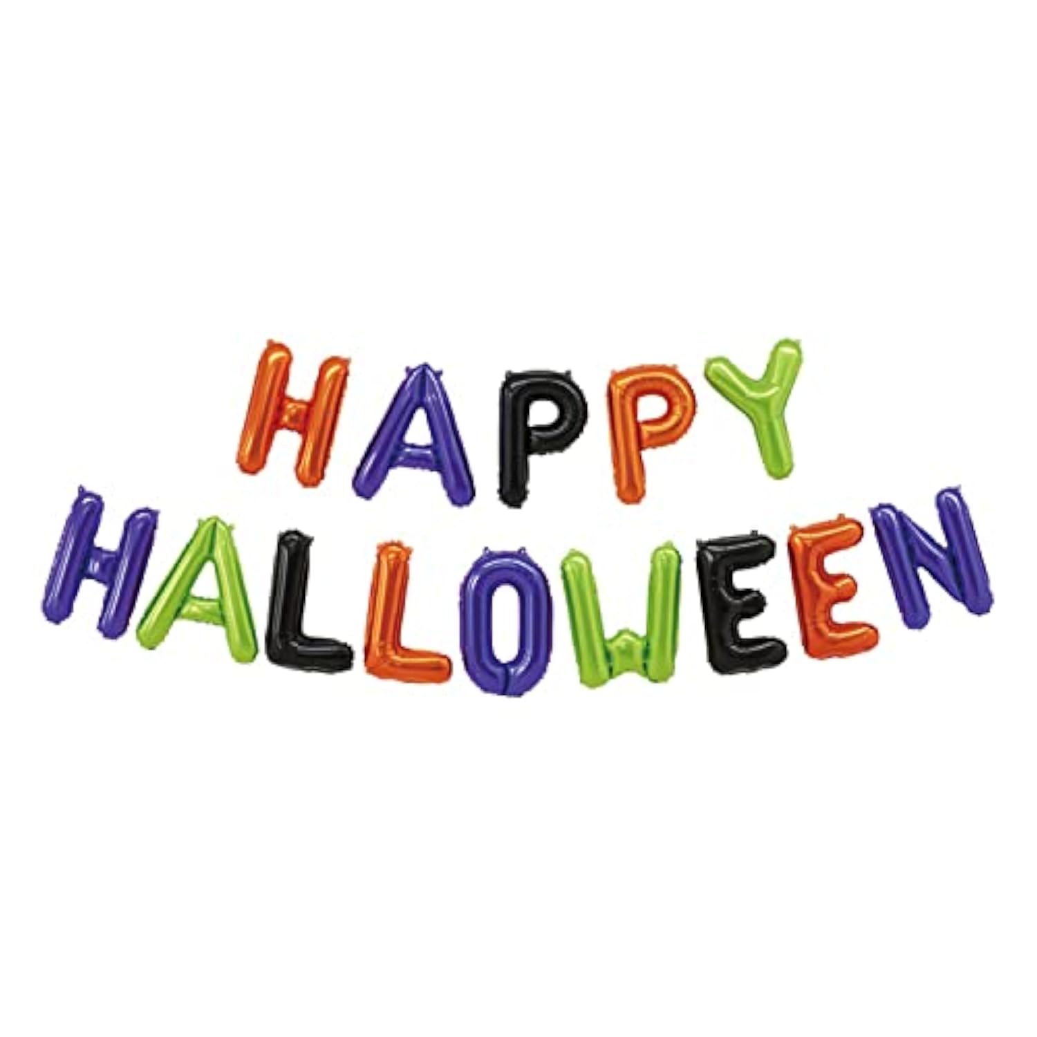 Happy Halloween Balloon Banner Colorful Party Backdrop Sign Yard Home Decorations