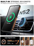 Strong Magnetic for  Galaxy S26 Ultra Case Leather,[Compatible with MagSafe], Adjustable Kickstand, Shockproof Protective Cover for