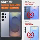 SHIELDON Case for Galaxy S25 Ultra 6.9", Genuine Leather Folio Wallet Case with Kickstand RFID Blocking Card Holder Magnetic Protective Phone Cover Compatible with Galaxy S25 Ultra 2025 - Nappa Black