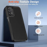 For Galaxy A32 5G Case, [10 Ft Military Grade Drop Protection] [Non-Slip] [2 Pcs Screen Protector] Heavy Duty Full-Body Shockproof Case For Samsung Galaxy A32 5G 6.5"-Black
