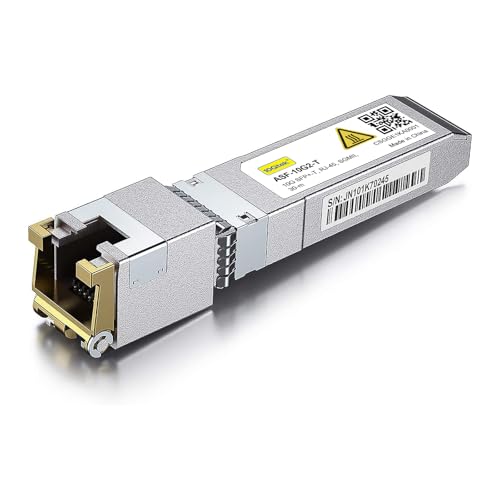 /.//- + Cat.6A Copper Transceiver, Auto-Negotiation Sfp+ Ethernet Module, Up To 30-Meter, For Cisco Sfp-10G-T-X, Netgear And More