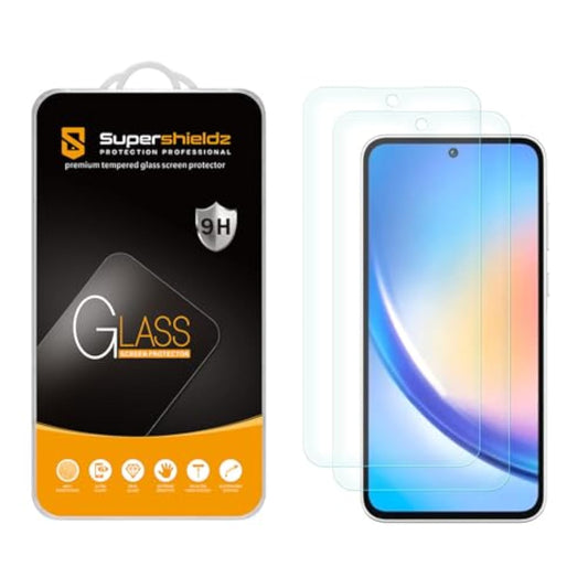 (2 Pack) Designed For Samsung Galaxy A35 5G Tempered Glass Screen Protector, Anti Scratch, Bubble Free