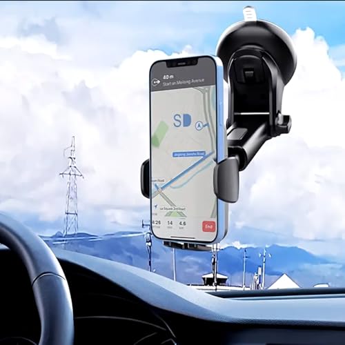 Car Phone Holder, A Universal Phone Holder Suitable For Car Windshields/Dashboards, Dashboard Mounted, Suitable For Iphone, Samsung