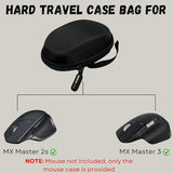 Hard Travel Case Bag For Mx Master 3, Mx Master 2S, And Wireless Mouse - Waterproof & Shockproof Eva Case With Hand Strap, 360° Zipper - Perfect For Travel Mouse (Pale Grey)