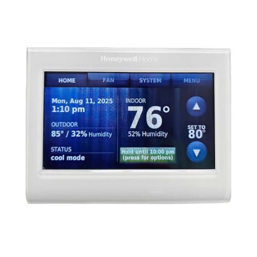 Th9320Wf5003 Wi-Fi 9000 Color Touch Screen Programmable Thermostat, 3.5 X 4.5 Inch, White, 'Requires C Wire"