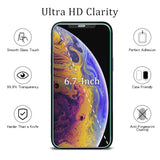 [2 Pack Screen Protector for iPhone 12 Pro Max Tempered Glass, Anti Scratch, Bubble Free, Easy to Install, Case Friendly