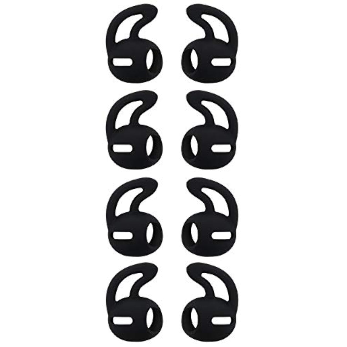 Ear Cover Sport Ear Tips For Airpods Pro Headphones, Anti Slip Anti-Lost Sport Eartips For Airpods Pro, Perfect For Outdoors, 4 Pairs [Sport] Pro Black