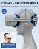 Head Strap For Oculus Quest 2,Vr Headset Straphead Strap For Meta Quest 2 With Tpu Pad, Lightweight Washable Vr Accessories With Wide Tpu Pad