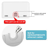 Keystone Jack Surface Mount Box 1-Port For Utp Cat6/Cat5E/Cat5 Rj45 Keystone J