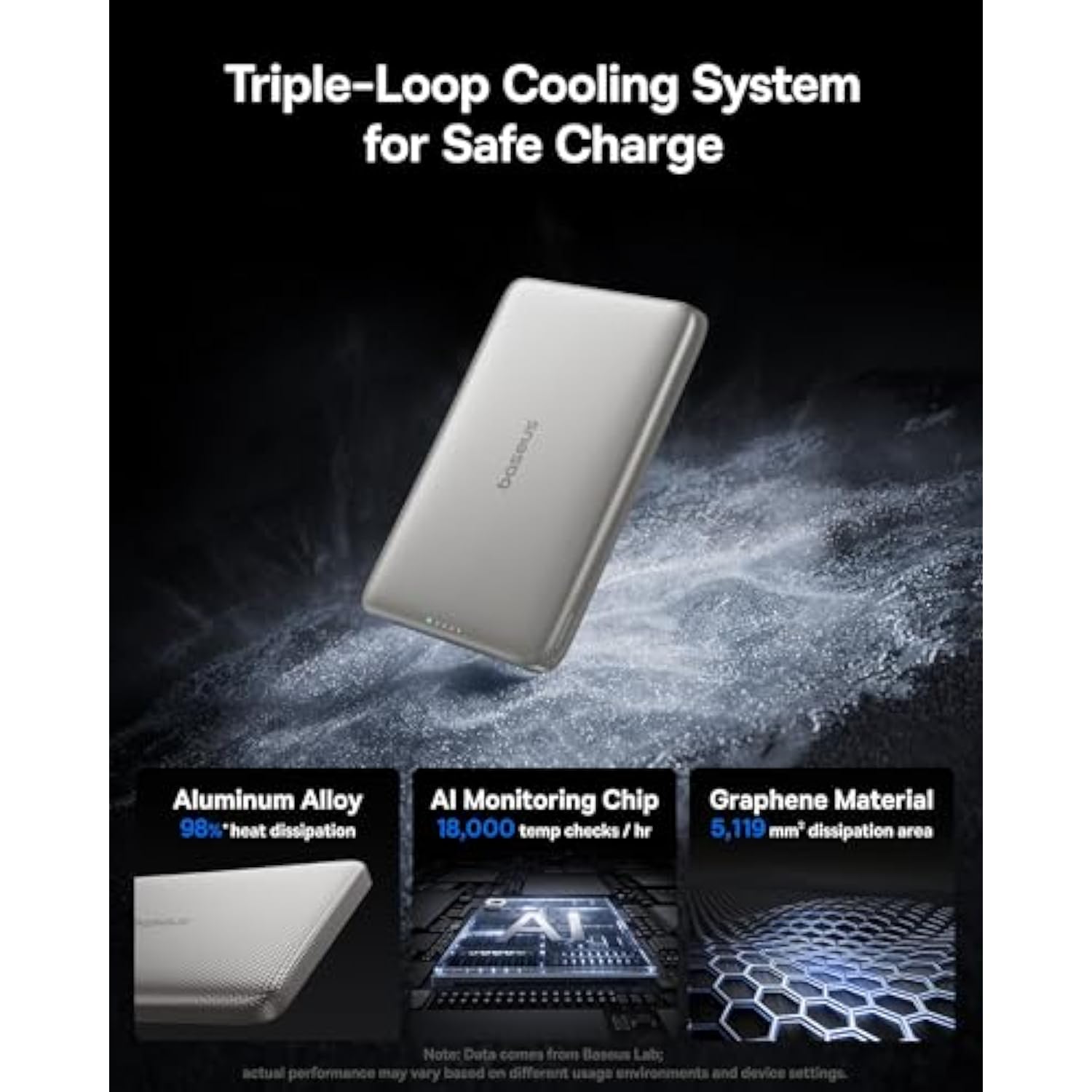 Baseus Picogo Magsafe Portable Charger, Qi2 Certified 0.5" Ultra Slim 15W Wireless Power Bank, 10000mAh 27W Fast Charging Magnetic Battery Pack with USB-C for iPhone 17/16/15/14/13/12 Series Only