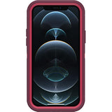 OtterBox Defender Series Case for iPhone 12 & iPhone 12 Pro (Only) - Case Only - Microbial Defense Protection - Non-Retail Packaging - Berry Potion (Raspberry Wine/Boysenberry)