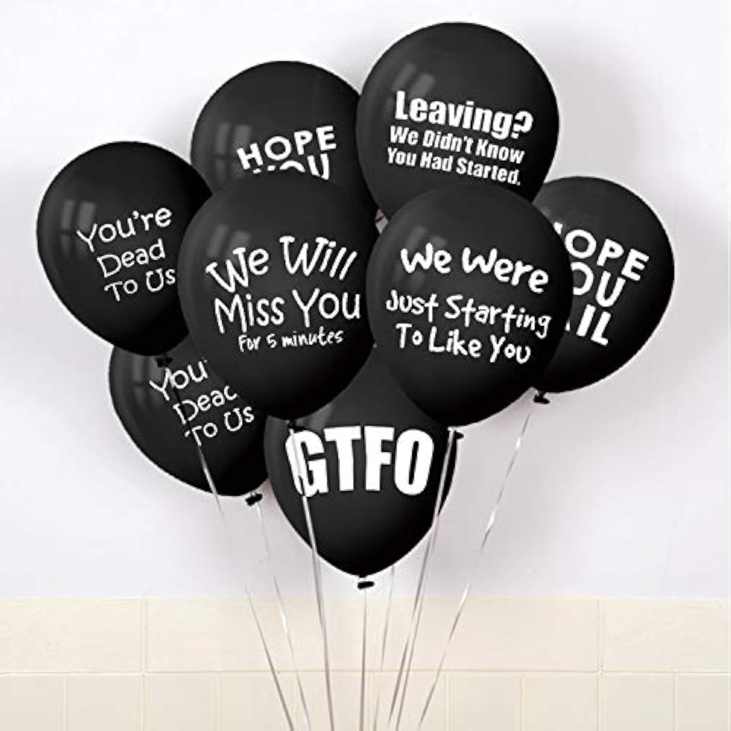 18 Pack Party Decorations Balloons For Funny Coworker Going Away Office