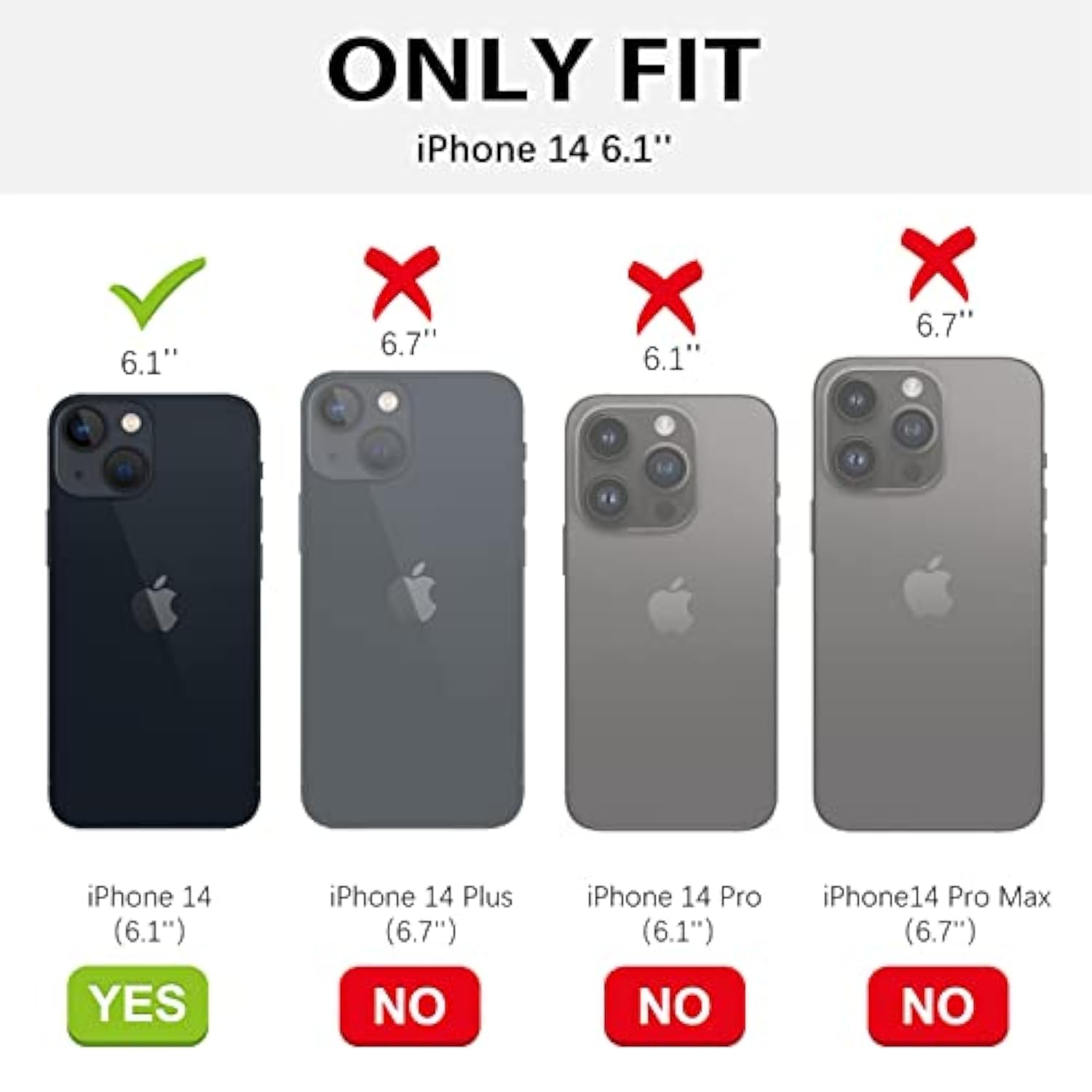 For Iphone 14 Case With Magnetic [Compatible With Magsafe] Luxury Clear Glitter Bling Shockproof Protective Cover Full Camera Lens Protector Women Girls- Pink