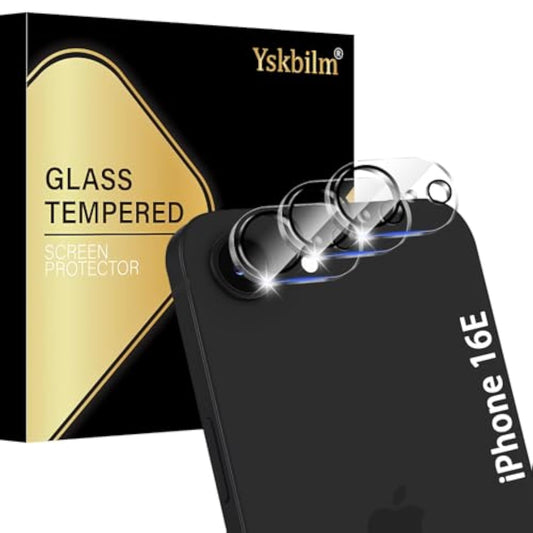 (3 Pack) Camera Lens Protector For Iphone 16E, Anti Scratch, Bubble Free,Tempered Glass Screen Protecto