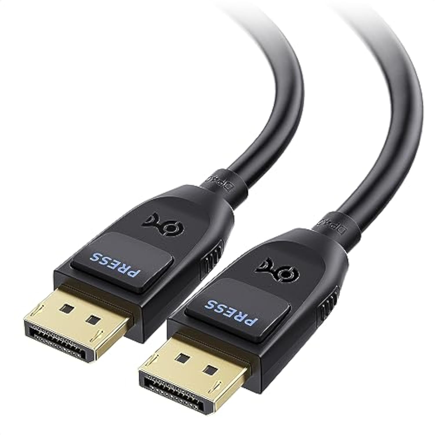 Cable Matters [VESA Certified] 40Gbps DisplayPort 2.1 Cable 2m/6.6ft, DP40 Cable 8K 120Hz, 4K 240Hz in Black with FreeSync, G-SYNC and HDR for Gaming Monitor, PC, RTX 4080/4090, RX 7900