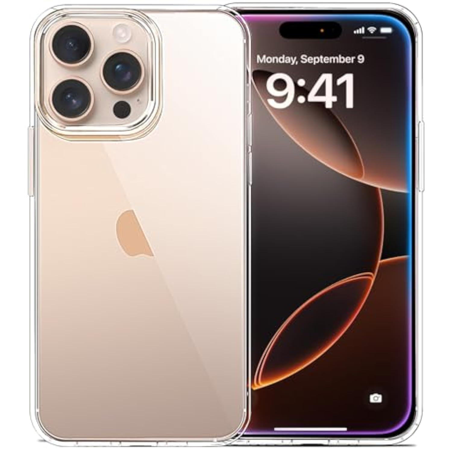 iPhone 16 Pro Clear Case Soft TPU Slim Shockproof Cover 6.3-Inch