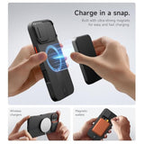 For Iphone 16 Plus Case With Magnetic Camera Slide Cover And Adjustable Kickstand, Compatible With Magsafe, Shockproof Bumper Case Slim Protective Cover For Iphone 16 Plus 6.7 Inch, Black