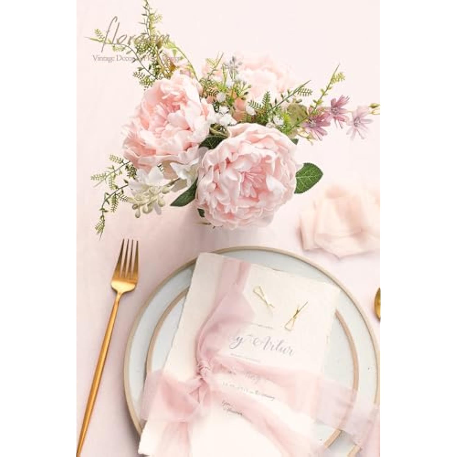 Artificial Flowers 16Pcs 4" Blush Blooming Peonies Real Looking Foam Fake Peony With Stems For Diy Wedding Bouquets Pink Bridal Shower Centerpieces Floral Arrangements Party Tables Decorations