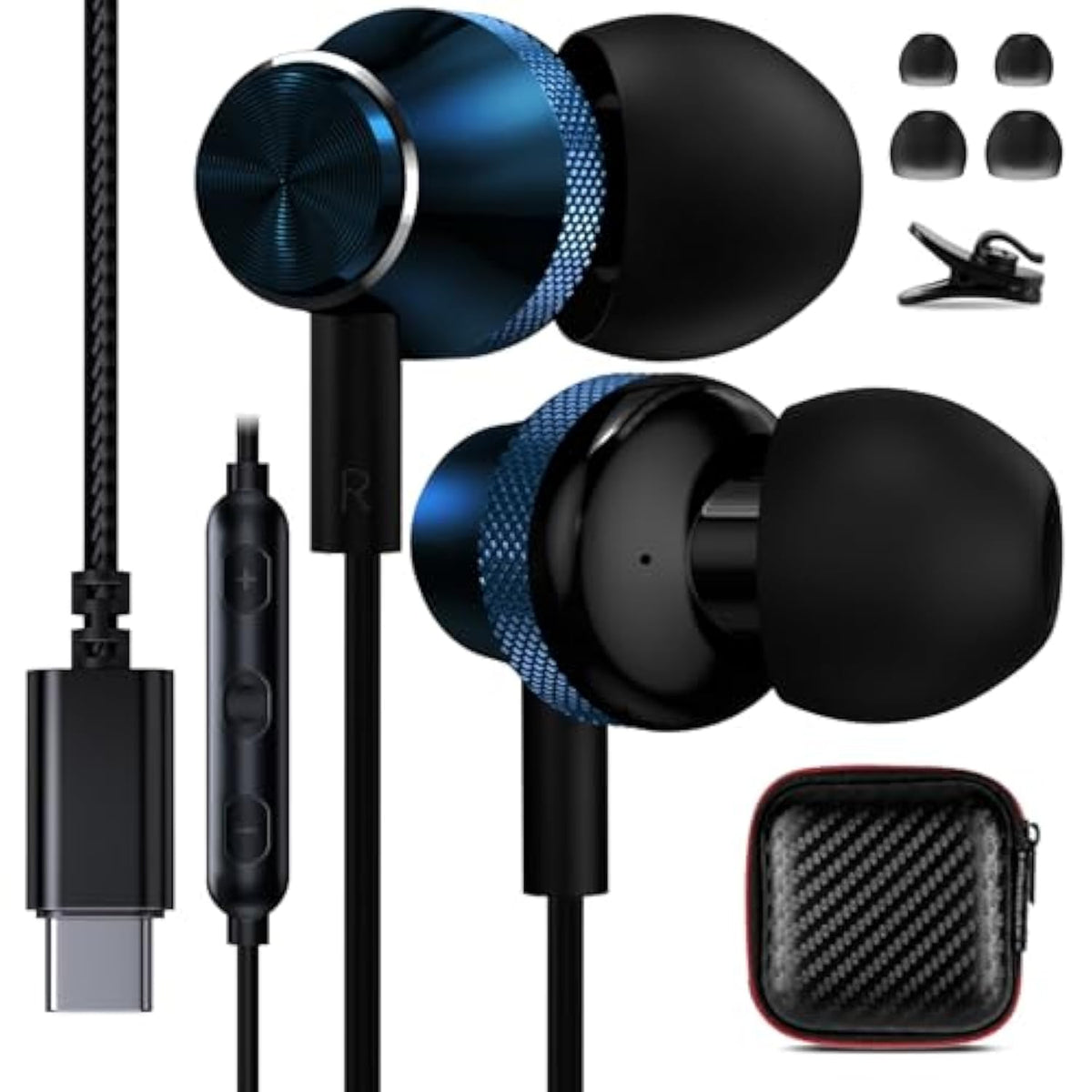 Usb C Headphone Usb Type C Wired Earbuds For Samsung Galaxy A54 A34 S23 Ultra