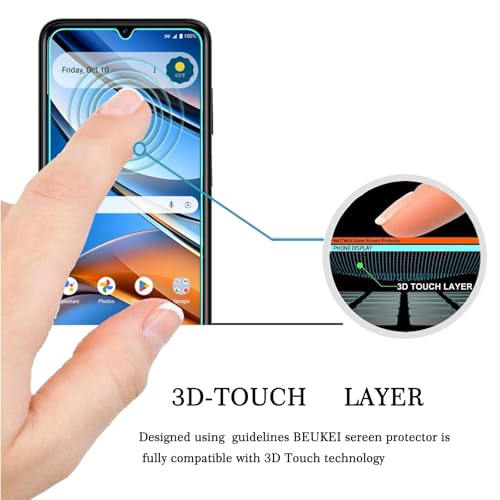 (3 Pack Designed for AT&T Propel 3 5G / Cricket Icon (2026) Screen Protector Tempered Glass, Touch Sensitive, 9H Hardness
