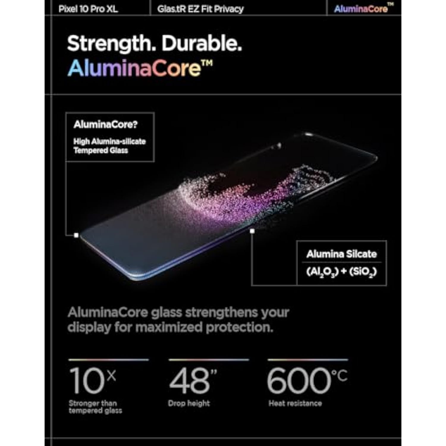 2-Pack Tempered Glass Screen Protector for Google Pixel 9 Pro XL, Scratch-Resistant