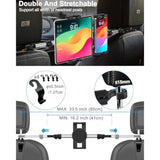 Car Headrest Tablet Holder Mount - [Anti Shake & Stretchable] Tablet Holder Back Seat For Car Between Kids Stand, For Ipad Pro 12.9 Air Mini, Galaxy Tab, Kindle Fire, Switch And 4.7-13" Devices