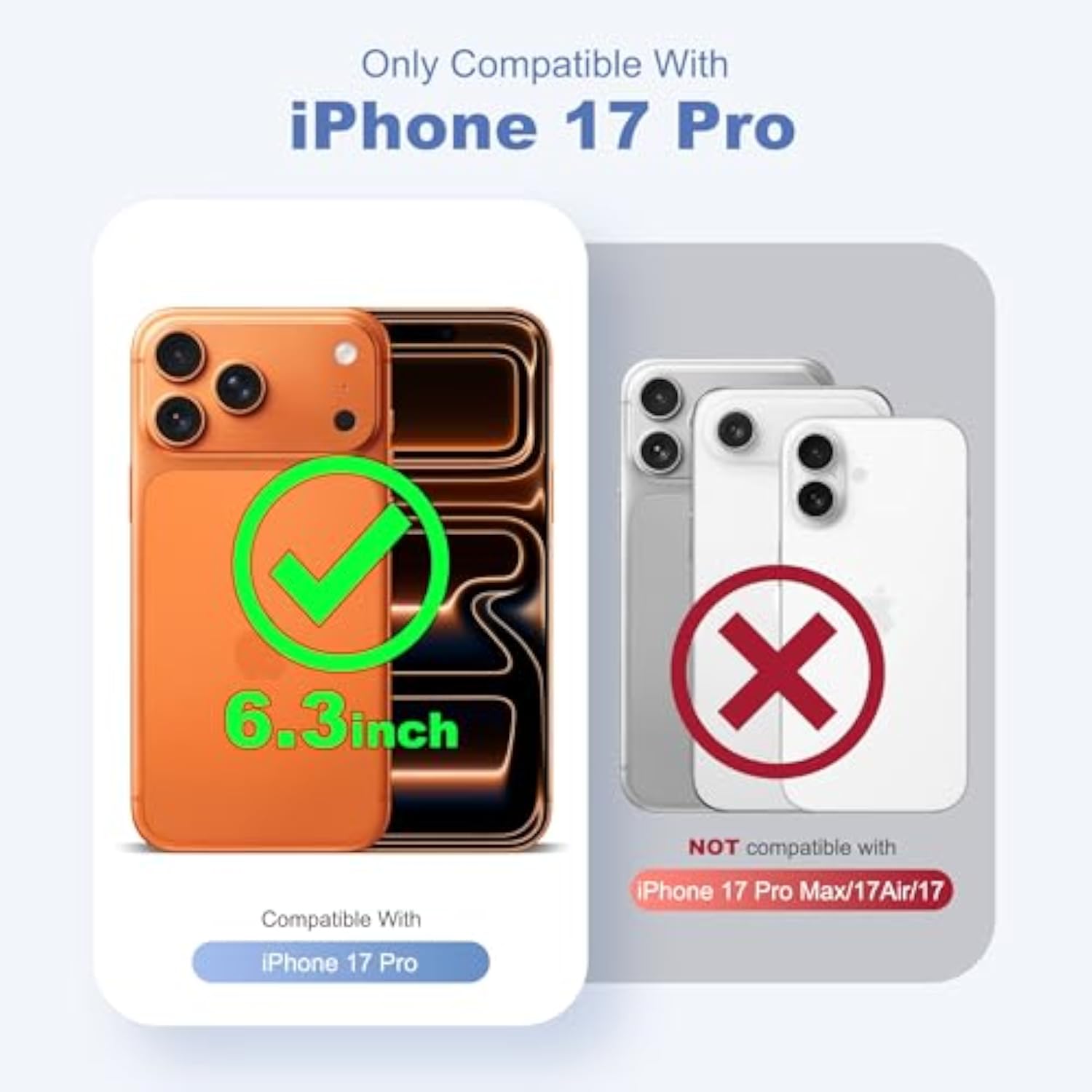 iPhone 17 Pro Case with Stand 6.3 inches Brown