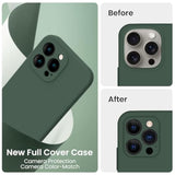 Designed Case, Silicone Upgraded [Camera Protection] Phone Case With [2 Screen Protectors], Soft Anti-Scratch Microfiber Lining Inside, 6.1 Inch, Alpine Green