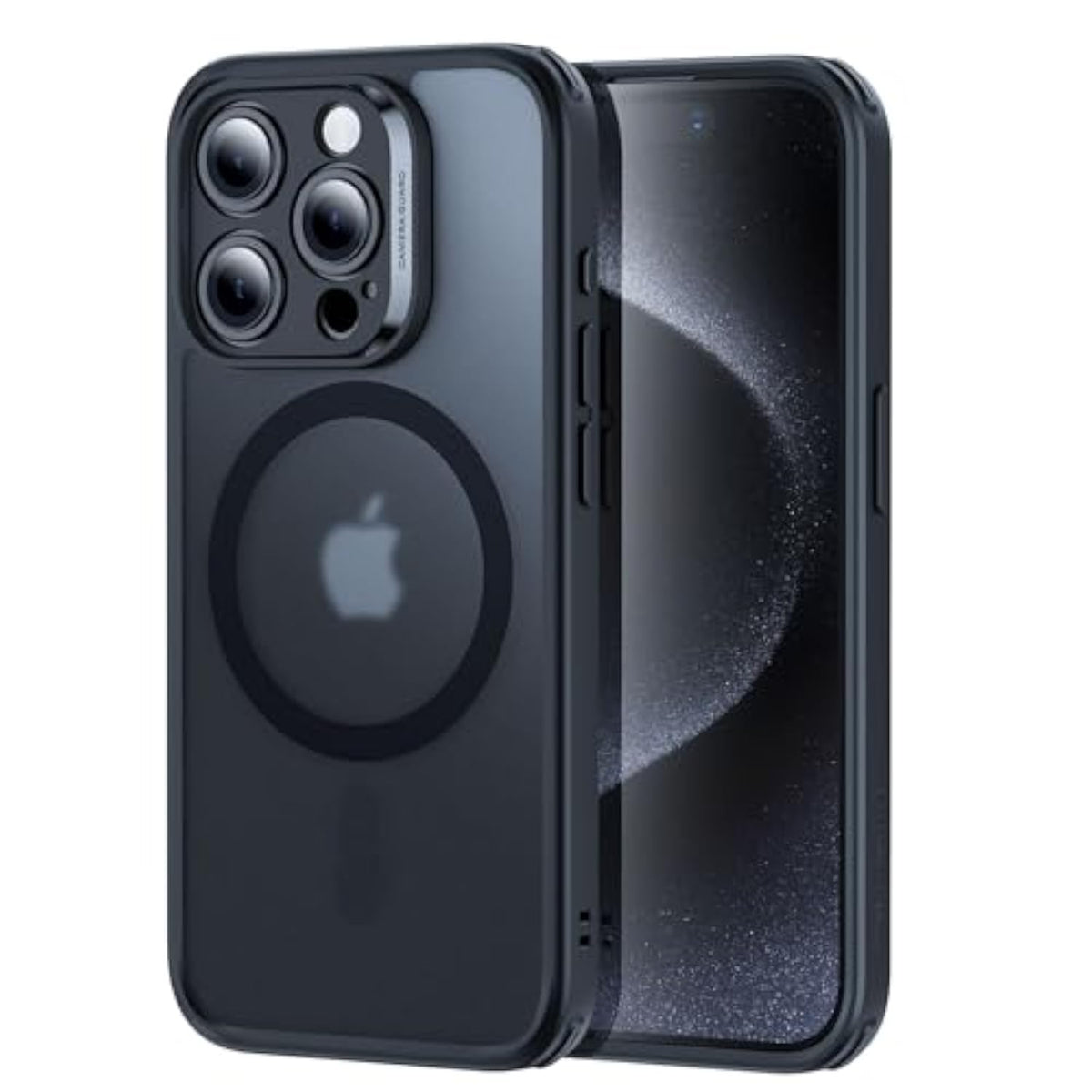 ESR for iPhone 15 Pro Case, Translucent Matte Case, Compatible with MagSafe, Military-Grade Protection, Classic Series, Frosted Black