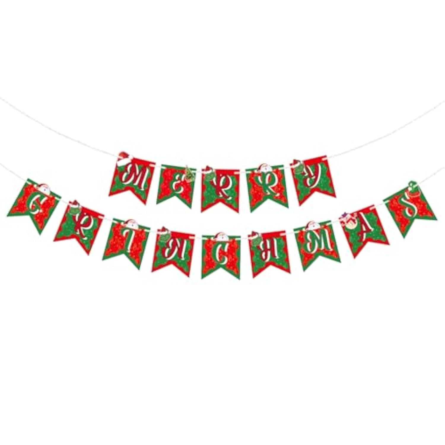 Merry Grinchmas Colorful Christmas Party Banner Kids Holiday Decorations