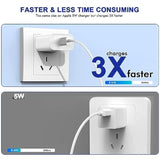 Long Iphone 14 Charger [Apple Mfi Certified] 3Pack 6Ft Apple I Phone Charging Cord With 3Pack Usb C Wall Charger Pd Adapter Compatible With Iphone 14/13 (Pro,Pro Max,Mini),11/11 Pro Max/Xs Max,Ipad