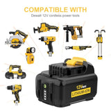 2 Pack 6.0Ah Dcb120 Battery With Dcb102 Dual Charger Replacement For Dewalt 12V Battery Dcb123 Dcb127 Dcb122 Dcb124 Dcb121 Compatible With Dewalt Battery Charger Dcb105 Dcb107 Dcb101 Dcb115