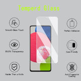 [4 Pack] Screen Protector Compatible with  Galaxy A52 5G,Scratch Resistant,Easy-Install,Bubble Free,Anti-Fingerprint,Tempered Glass Compatible
